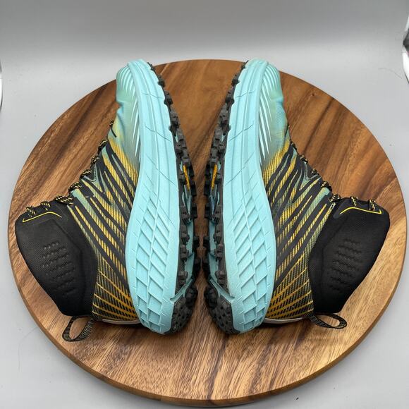 Hoka One One Speedgoat Mid 2 GTX Shoes Womens 10 Blue Trail Running Hiking Boots - Picture 6 of 8